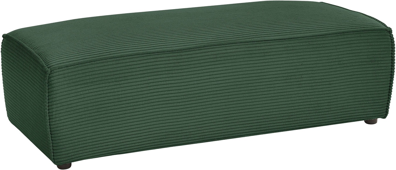 Home affaire Hocker »NEU: SHERWOOD XXL, Polsterhocker, Cord, Webstoff«, rechteckig, bequemer Sitzkomfort, 130/60/44 cm, Krokodilverbinder