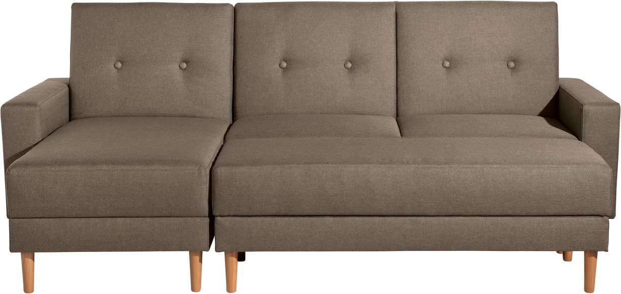 Max Winzer® Ecksofa »Just Chill«, Schlafsofa mit Recamiere, mit Rückenverstellung