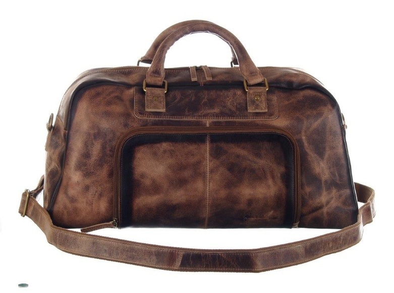 GreenLand Nature Weekender »MASCU & LINE«, aus Leder im Used Look