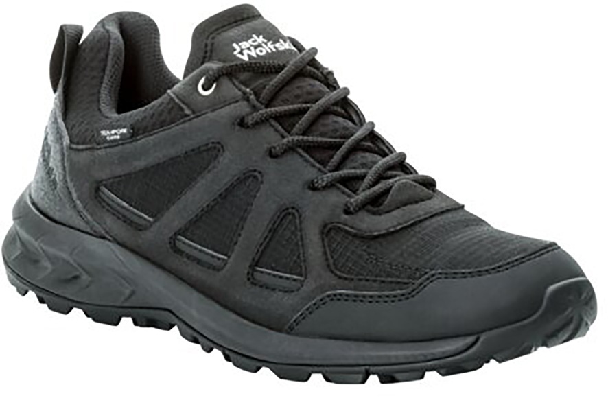 Jack Wolfskin Wasserdichte Wanderschuhe Damen Woodland 2 Texapore Low Women 40.5 schwarz black