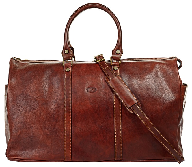 Piké Reisetasche, vegetabil gegerbt