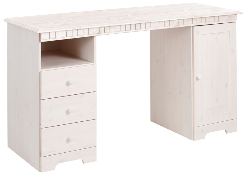 Home affaire Schreibtisch »Lisa«, aus Massivholz, in verschiedenen Farbvarianten, Breite 140 cm