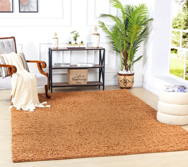 Surya Hochflor-Teppich »UNI CHIC 2306«, rechteckig