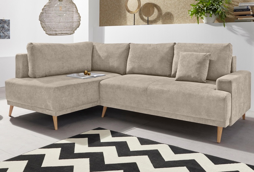 INOSIGN Ecksofa »Wien«, mit Bettfunktion und Bettkasten