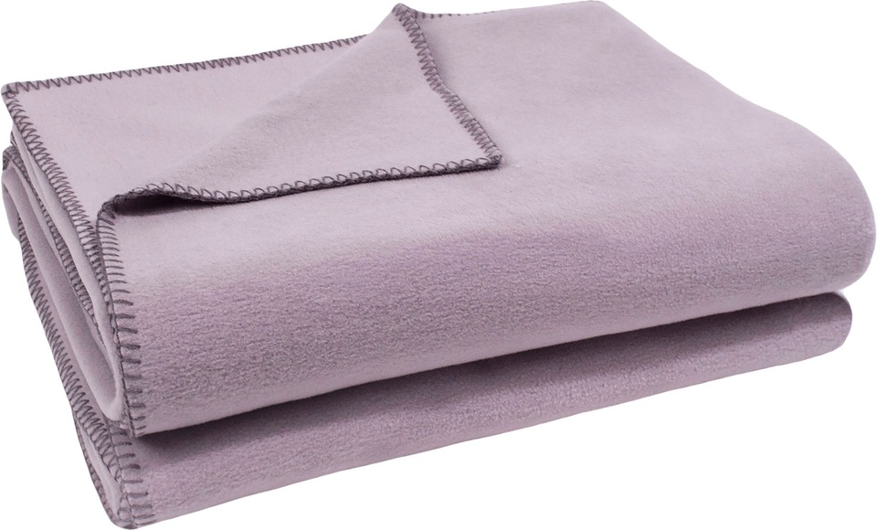 zoeppritz Wohndecke »Soft-Fleece«, mit Häkeleinfassung