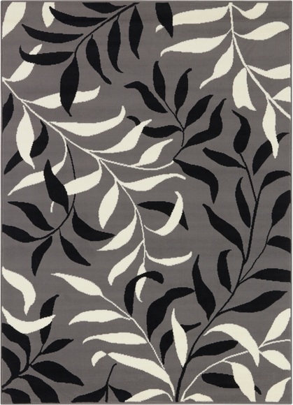 Home affaire Teppich »Alexander«, rechteckig, 8 mm Höhe, Kurzflor, Florales Design, schlichte Farben, Wohnzimmer, Schlafzimmer, Arbeitszimmer, Robust, Pflegeleicht