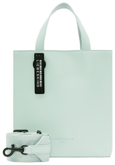 Liebeskind Berlin Henkeltasche »PAPERBAG CARTER Paper Bag S«, Vorderseite mit Logoprägung