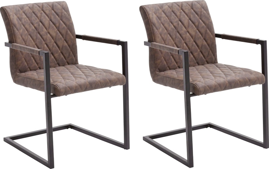 Mca Furniture - 4er-Set Stühle - Braun