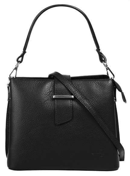 Cluty Henkeltasche, echt Leder, Made in Italy