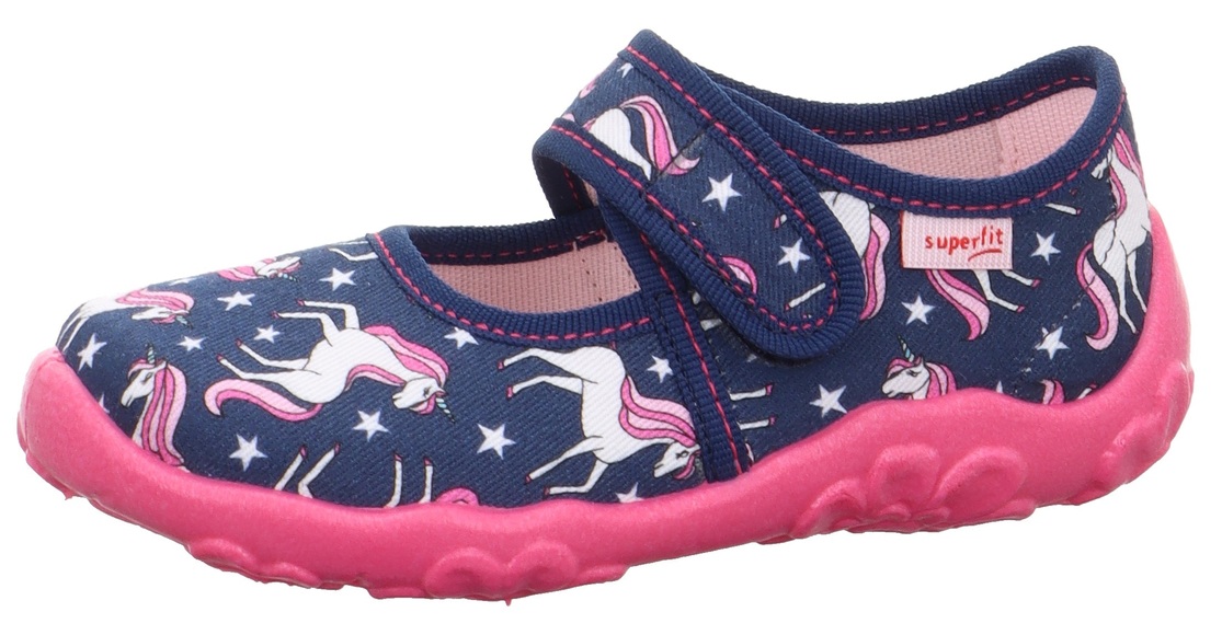 Superfit Hausschuh »BONNY WMS Schuh Weiten Mess System: M IV Mittel«, mit Einhorn-Print