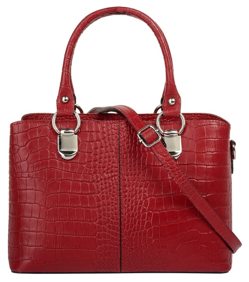 Cluty Umhängetasche, (1 tlg.), echt Leder, Made in Italy