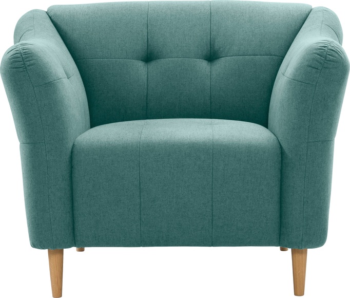 exxpo - sofa fashion Sessel, mit Holzfüssen, frei im Raum stellbar