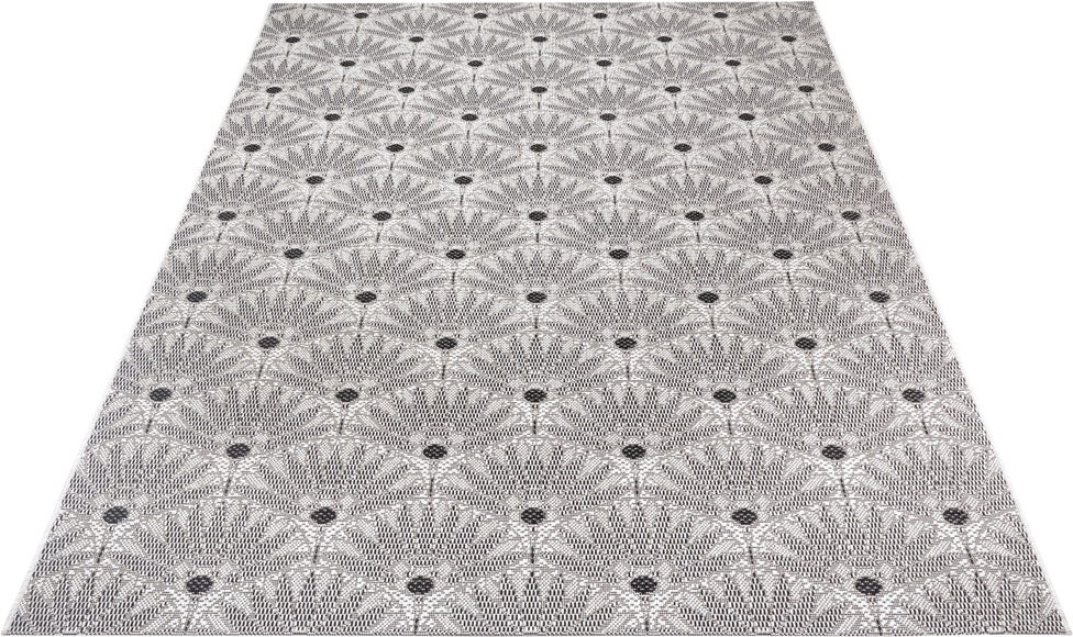 White Label - Teppich In-& Outdoor - 80 x 150 cm; - Creme, Schwarz