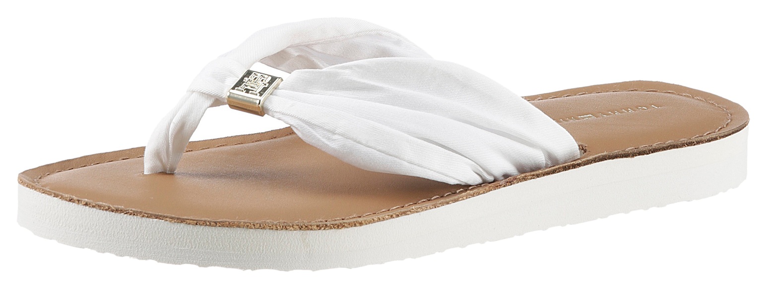 Tommy Hilfiger Zehentrenner »TH ELEVATED BEACH SANDAL«, mit Label