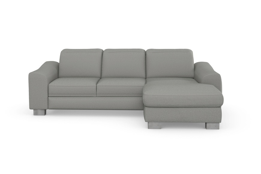 sit&more Ecksofa »Durness«, mit Federkern und hochwertigen Edelstahlfüssen, wahlweise mit Kopfteilverstellung, Bettfunktion und Bettkasten oder mit Bettfunktion und Bettkasten