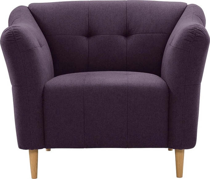 exxpo - sofa fashion Sessel, mit Holzfüssen, frei im Raum stellbar