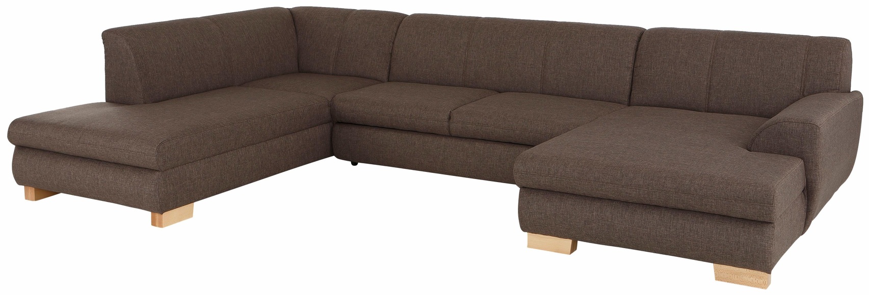 Home affaire Wohnlandschaft »Nika«, Wohnlandschaft, MELROSE®/Struktur oder Struktur fein, wahlweise mit Bettfunktion