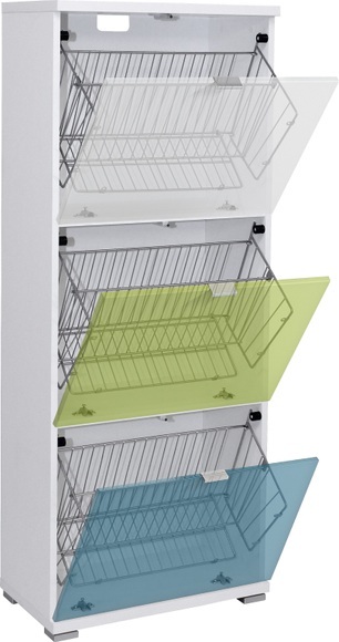 Xora - Schuhschrank COLORADO - Holzwerkstoff - weiss - 52.5/29.5/131.5 cm