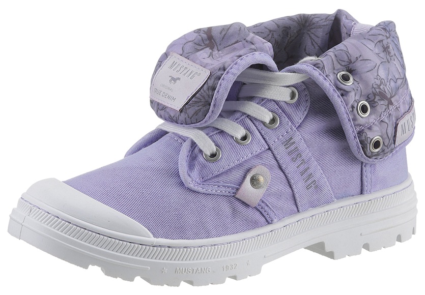 Mustang Shoes Schnürboots, mit umschlagbarem Kragen