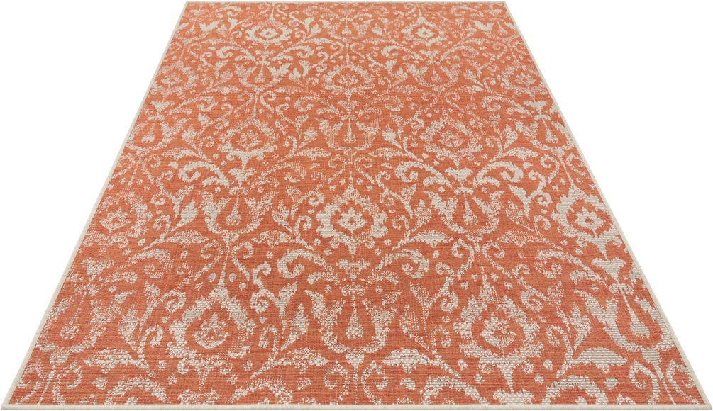 NORTHRUGS Teppich »Hatta«, rechteckig, 4 mm Höhe, In-und Outdoor geeignet, Wohnzimmer, Balkon, Terrasse, Garten, Strapazierfähig und pflegeleicht, Flachgewebe