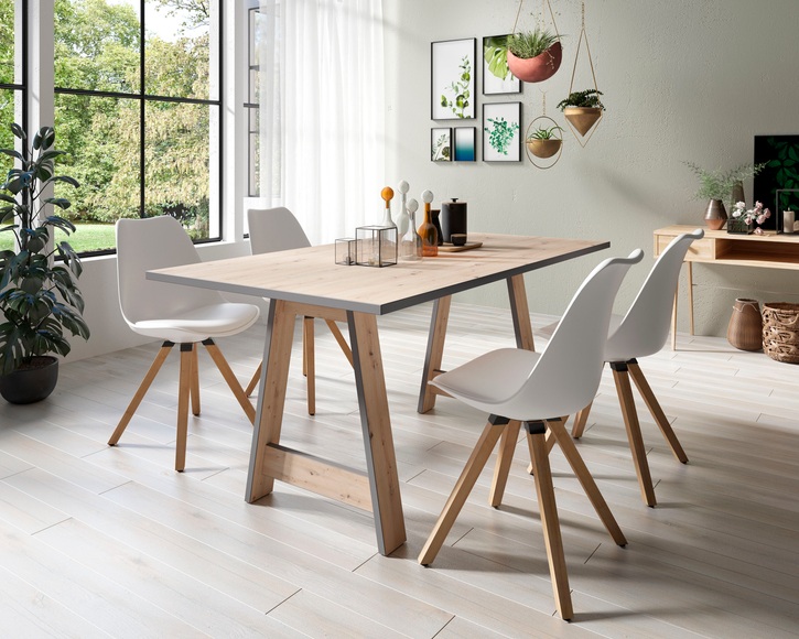 Homexperts Essgruppe »Till und Kaja«, (Set, 5 tlg., Esstisch mit 4 Stühlen)