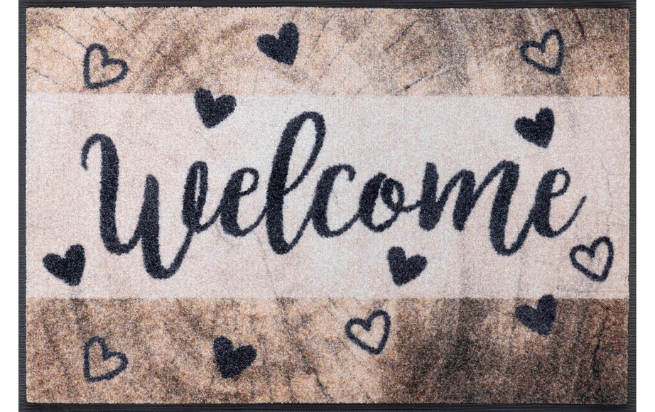 Wash+dry Fußmatte Wooden Welcome