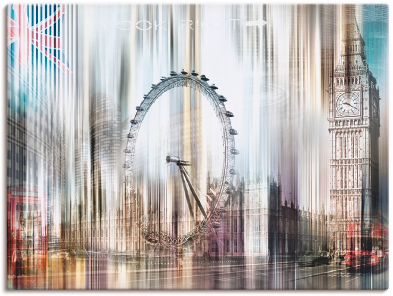 Artland Wandbild »London Skyline Collage I«
