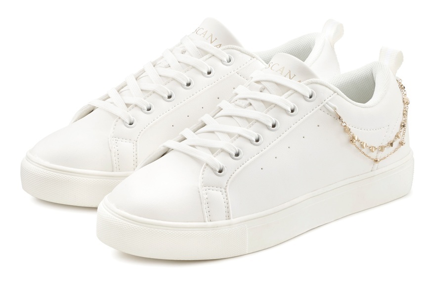 LASCANA Sneaker, mit modischem Ketten-Element VEGAN