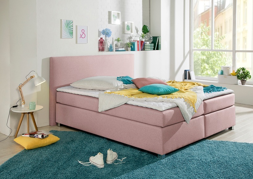 INOSIGN Boxspringbett »Eliana«, inkl. Topper, in 4 Breiten, 3 Matratzenarten und 2 Härtegraden