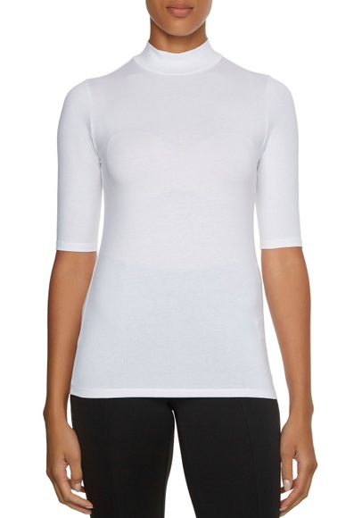 Calvin Klein Shirttop »TONAL LOGO HS MOCK NECK TOP«, mit Ton-in-Ton Calvin Klein Logo und Stehkragen