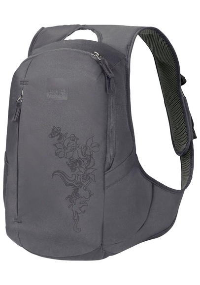 Jack Wolfskin Schlanker Tagesrucksack für Frauen Ancona one size grau asphalt