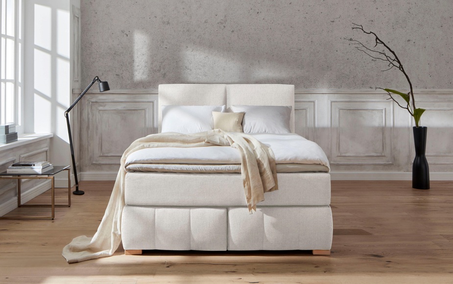 Guido Maria Kretschmer Home&Living Boxspringbett »Wehma«, inkl. Topper in 3 verschiedenen Matratzen, auch in Samtstoff
