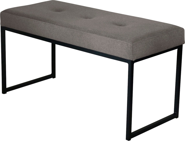 Home affaire Sitzbank »Celine«, Breite 90 oder 150 cm, mit schwarzen Metallbeinen