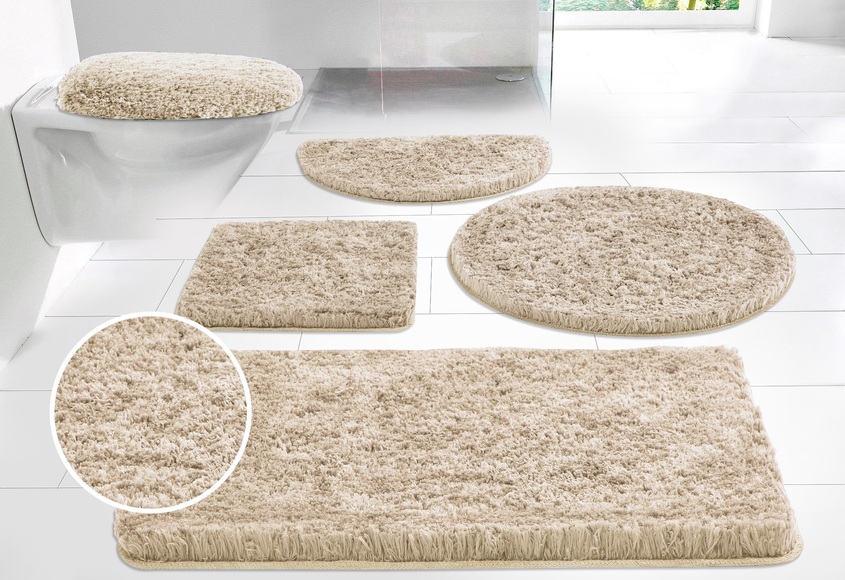 Guido Maria Kretschmer Home&Living Badematte »Micro exclusiv«, Höhe 55 mm, rutschhemmend beschichtet, strapazierfähig, democratichome Edition - Badematten auch als 3 teiliges Set erhältlich