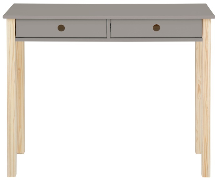 Lüttenhütt Kinderschreibtisch »Meentje«, (1 St.), Jugendschreibtisch, Schreibtisch, aus schönem massivem Kiefernholz, 2 Schubladen, in verschiedenen Farbvarianten enthältlich, Höhe 80 cm