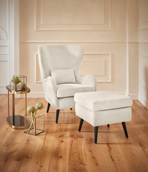 Guido Maria Kretschmer Home&Living Sessel »Sallito«, incl. Hocker, die kleinere Version von 