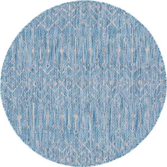 Myflair Möbel & Accessoires Teppich »Outdoor Crosses«, rund, 4 mm Höhe, In- und Outdoor geeignet, ideal im Wohnzimmer & Schlafzimmer