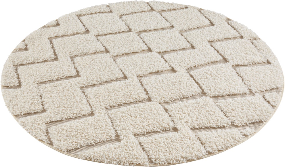 Teppich, »Dades«, MINT RUGS, rund, Höhe 22 mm, maschinell gewebt