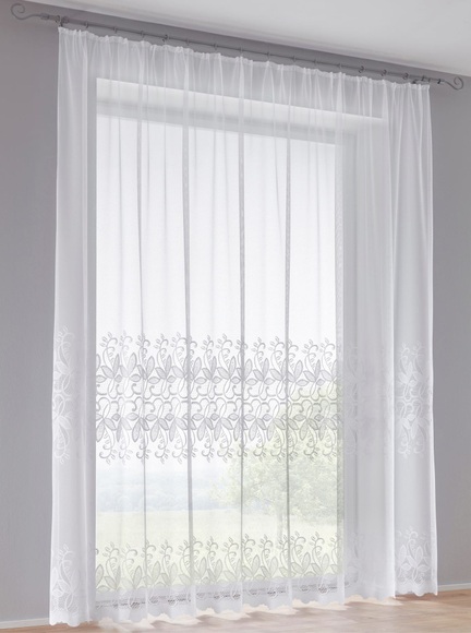 Gardine 'Nadia' Home Wohnideen Weiß