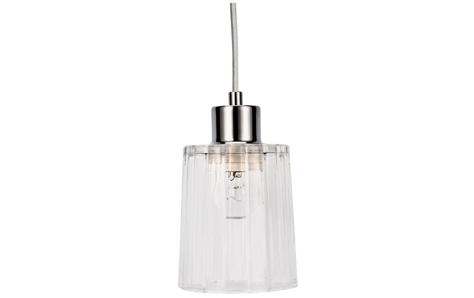 Pauleen Gleaming White Hängeleuchte aus Glas