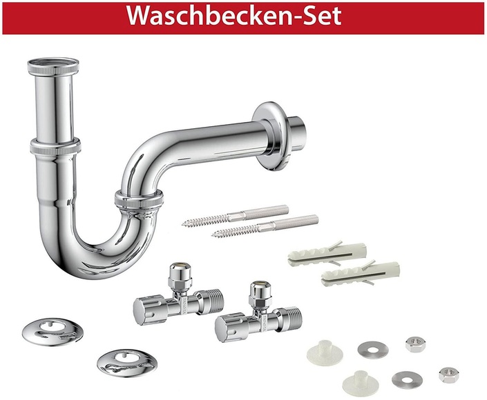 Kirchhoff Siphon, (Set), für Waschbecken