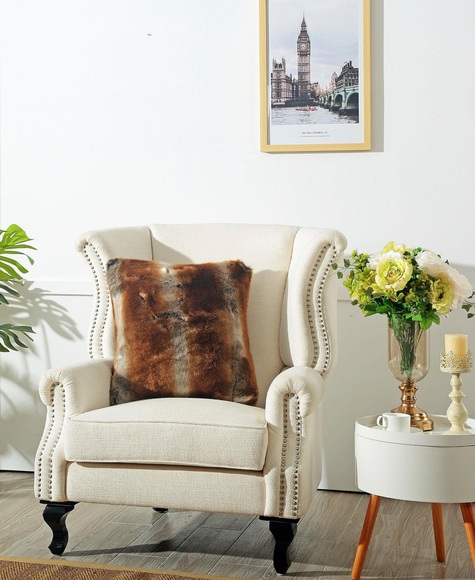 Star Home Textil Dekokissen »Zobel«, (1 St.), aus besonders weichem Fellimitat