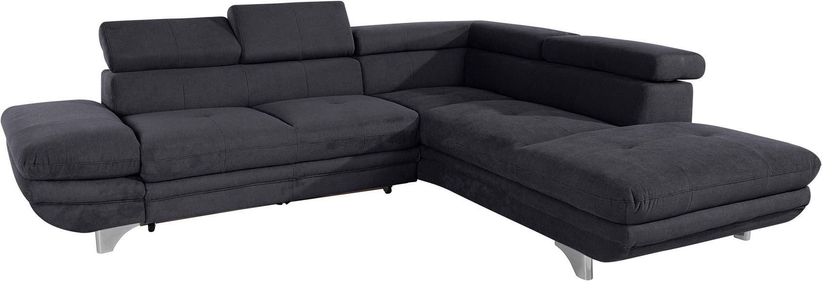 COTTA Ecksofa, inklusive Kopf- und Armteilverstellung, wahlweise mit Bettfunktion