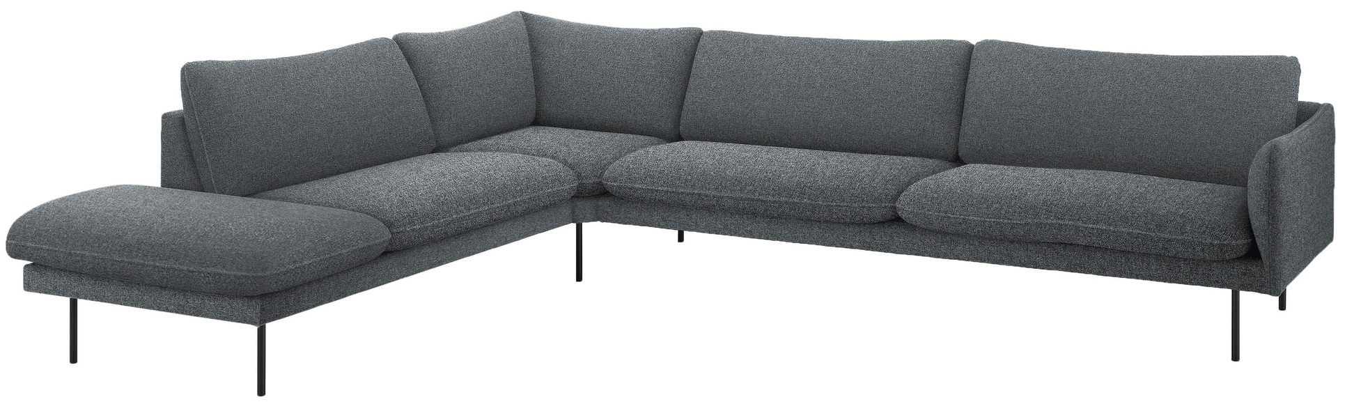andas Ecksofa »Mavis«, mit Ottomane und losen Sitz- und Rückenkissen, skandinavischer Stil
