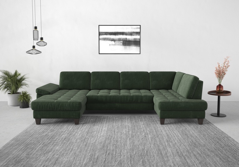 sit&more Wohnlandschaft, wahlweise mit Bettfunktion, Bettkasten, Sitztiefenverstellung