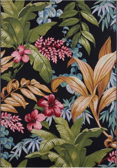 HANSE Home Outdoorteppich »Tropical Flowers«, rechteckig, 3 mm Höhe, strapazierfähig, robust, pflegeleicht, fussbodenheizungsgeeignet