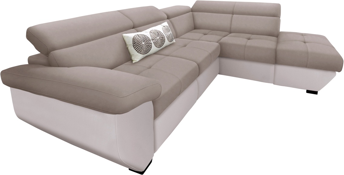 COTTA Ecksofa, inklusive Kopfteilverstellung, wahlweise mit Bettfunktion + Bettkasten
