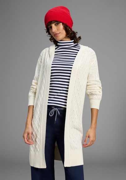 Laura Scott Longstrickjacke, aus Zopfmuster - NEUE KOLLEKTION
