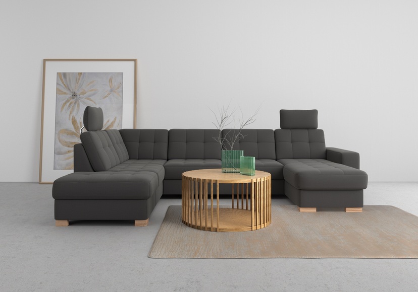sit&more Wohnlandschaft, wahlweise mit Bettfunktion und Bettkasten