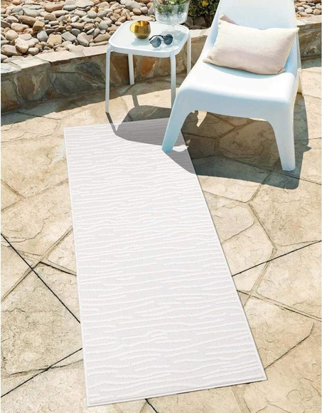 Carpet City Teppich »Santorini«, rechteckig, 5 mm Höhe, 3D-Effekt, für Wohnzimmer, Flur, Küche, Wintergarten, Balkon, Wetterfest & UV-beständig